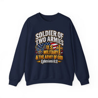 Load image into Gallery viewer, Soldier of Two Armies U.S. Military &amp; Army of God Sweatshirt