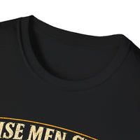 Load image into Gallery viewer, Wise Men Still Travel by Truck T-Shirt – Ram Ford Chevy Christmas Design