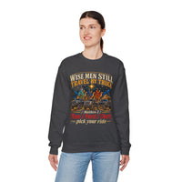 Load image into Gallery viewer, Wise Men Still Travel by Truck Crewneck Sweatshirt