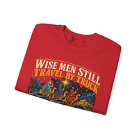 Load image into Gallery viewer, Wise Men Still Travel by Truck Crewneck Sweatshirt