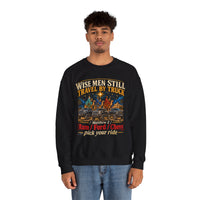Load image into Gallery viewer, Wise Men Still Travel by Truck Crewneck Sweatshirt