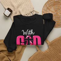 Load image into Gallery viewer, With God All Things Are Possible Faith Crewneck Sweatshirt