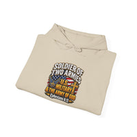 Load image into Gallery viewer, Soldier of Two Armies Christian Military Hoodie