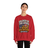 Load image into Gallery viewer, Soldier of Two Armies U.S. Military &amp; Army of God Sweatshirt