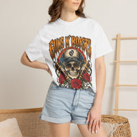 Load image into Gallery viewer, Guns N' Roasts Skull &amp; Roses Graphic T-Shirt