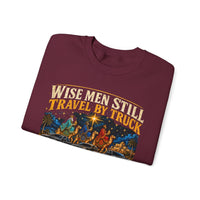 Load image into Gallery viewer, Wise Men Still Travel by Truck Crewneck Sweatshirt