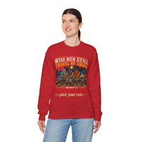 Load image into Gallery viewer, Wise Men Still Travel by Truck Crewneck Sweatshirt