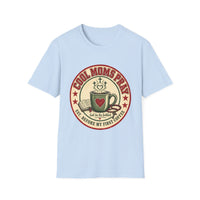 Load image into Gallery viewer, Cool Moms Pray Christian T-Shirt | Coffee &amp; Bible Retro Badge Tee for Moms