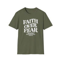 Load image into Gallery viewer, Faith Over Fear Inspirational T-Shirt