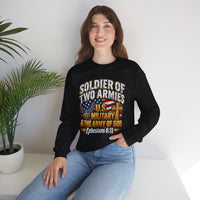 Load image into Gallery viewer, Soldier of Two Armies U.S. Military &amp; Army of God Sweatshirt