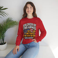 Load image into Gallery viewer, Soldier of Two Armies U.S. Military &amp; Army of God Sweatshirt