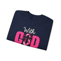 Load image into Gallery viewer, With God All Things Are Possible Faith Crewneck Sweatshirt