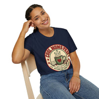Load image into Gallery viewer, Cool Moms Pray Christian T-Shirt | Coffee &amp; Bible Retro Badge Tee for Moms