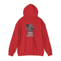 Load image into Gallery viewer, God, Guns &amp; Country American Flag Hoodie