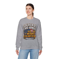 Load image into Gallery viewer, Soldier of Two Armies U.S. Military &amp; Army of God Sweatshirt