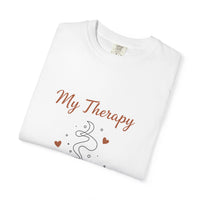 Load image into Gallery viewer, Coffee Therapy T-Shirt — "My Therapy" Cute Coffee Cup Tee