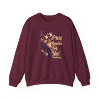 Load image into Gallery viewer, I Will Remember For You Alzheimer's Christian Sweatshirt | Isaiah 49:15 Purple Ribbon Dove Tee