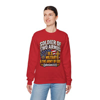 Load image into Gallery viewer, Soldier of Two Armies U.S. Military &amp; Army of God Sweatshirt