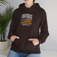 Load image into Gallery viewer, Soldier of Two Armies Christian Military Hoodie