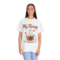 Load image into Gallery viewer, Coffee Therapy T-Shirt — "My Therapy" Coffee Cup Graphic Tee