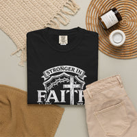 Load image into Gallery viewer, Stronger in Faith Together Inspirational Christian T-Shirt