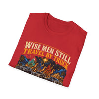 Load image into Gallery viewer, Wise Men Still Travel by Truck T-Shirt – Ram Ford Chevy Christmas Design