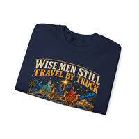 Load image into Gallery viewer, Wise Men Still Travel by Truck Crewneck Sweatshirt