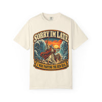 Load image into Gallery viewer, Sorry I’m Late I Was Parting the Red Sea Graphic T-Shirt