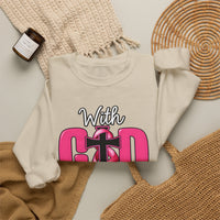 Load image into Gallery viewer, With God All Things Are Possible Faith Crewneck Sweatshirt