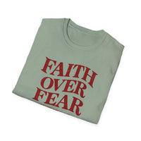 Load image into Gallery viewer, Faith Over Fear Christian Inspirational T-Shirt