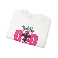 Load image into Gallery viewer, With God All Things Are Possible Faith Crewneck Sweatshirt