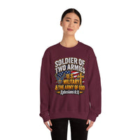 Load image into Gallery viewer, Soldier of Two Armies U.S. Military &amp; Army of God Sweatshirt