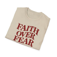 Load image into Gallery viewer, Faith Over Fear Christian Inspirational T-Shirt