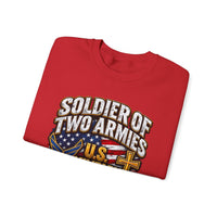 Load image into Gallery viewer, Soldier of Two Armies U.S. Military &amp; Army of God Sweatshirt