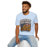 Load image into Gallery viewer, Soldier of Two Armies U.S. Military Christian T-Shirt