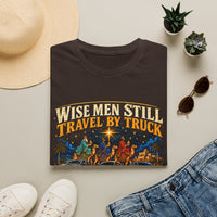Load image into Gallery viewer, Wise Men Still Travel by Truck T-Shirt – Ram Ford Chevy Christmas Design