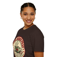 Load image into Gallery viewer, Cool Moms Pray Christian T-Shirt | Coffee &amp; Bible Retro Badge Tee for Moms