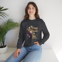 Load image into Gallery viewer, I Will Remember For You Alzheimer's Christian Sweatshirt | Isaiah 49:15 Purple Ribbon Dove Tee