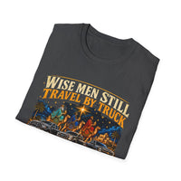 Load image into Gallery viewer, Wise Men Still Travel by Truck T-Shirt – Ram Ford Chevy Christmas Design
