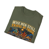 Load image into Gallery viewer, Wise Men Still Travel by Truck T-Shirt – Ram Ford Chevy Christmas Design