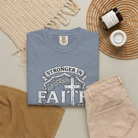 Load image into Gallery viewer, Stronger in Faith Together Inspirational Christian T-Shirt