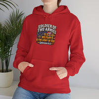Load image into Gallery viewer, Soldier of Two Armies Christian Military Hoodie
