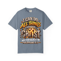 Load image into Gallery viewer, I Can Do All Things Through Christ Philippians 4:13 Christian T-Shirt