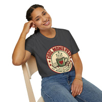 Load image into Gallery viewer, Cool Moms Pray Christian T-Shirt | Coffee &amp; Bible Retro Badge Tee for Moms
