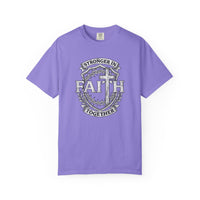 Load image into Gallery viewer, Stronger in Faith Together Inspirational Christian T-Shirt