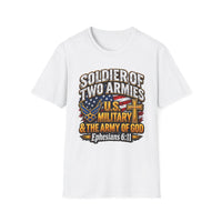 Load image into Gallery viewer, Soldier of Two Armies U.S. Military Christian T-Shirt