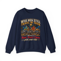 Load image into Gallery viewer, Wise Men Still Travel by Truck Crewneck Sweatshirt
