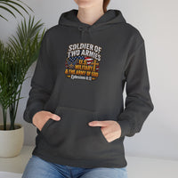 Load image into Gallery viewer, Soldier of Two Armies Christian Military Hoodie