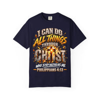 Load image into Gallery viewer, I Can Do All Things Through Christ Philippians 4:13 Christian T-Shirt