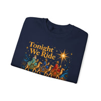 Load image into Gallery viewer, Tonight We Ride Wise Men Still Exist Follow the Star Christmas Sweatshirt